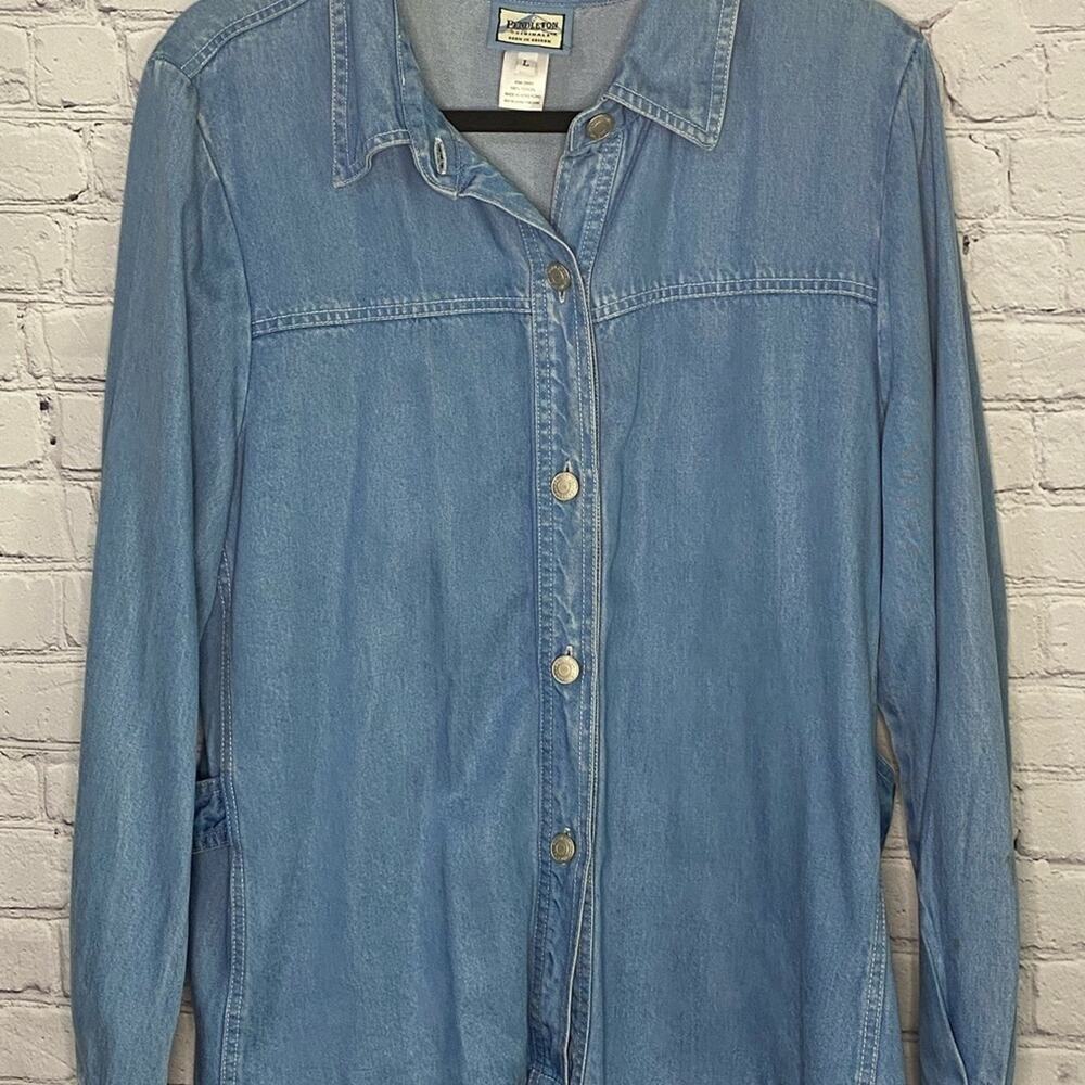 Denim Pendleton button down - Picture 2 of 5